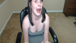 Busty horny babe homemade ass pounded on webcam