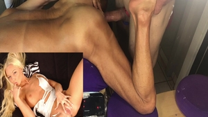 Super hot blonde haired Pleasure riding big dick