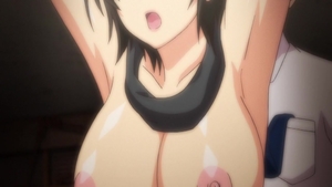 Japanese slut demonstrates natural boobs