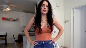 Real sex alongside big booty brunette