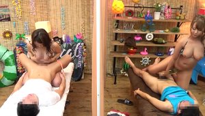 Hairy japanese mature massage