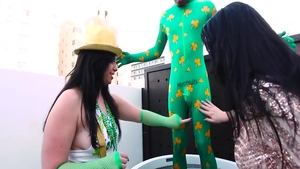 Hard slamming alongside BBW