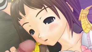 Nailing in company with busty maid