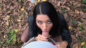 Public Agent: Ania Kinski rough POV blowjob XXX video