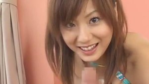 Amazing japanese girl Yuma Asami receives POV slamming hard