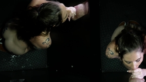 Gloryhole Secrets: Wet Puss Swallows Cum